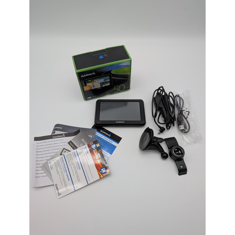 Garmin GPS Navigation System nuvi 50LM 5" LCD Touch Screen Open Box Like New